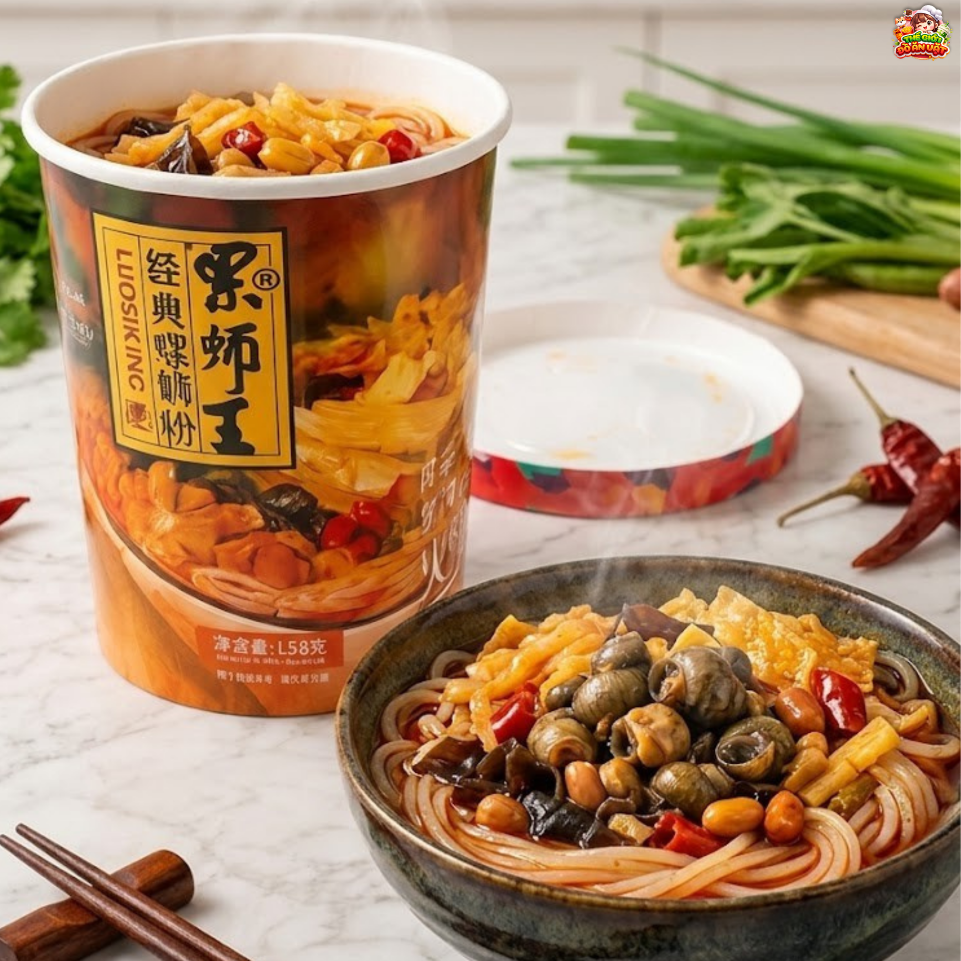 Bún ốc Liễu Châu (Có thịt ốc thật)