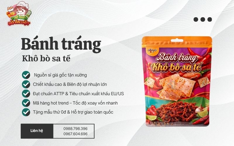Nguồn nhập sỉ b&aacute;nh tr&aacute;ng kh&ocirc; b&ograve; sa tế Ohayo