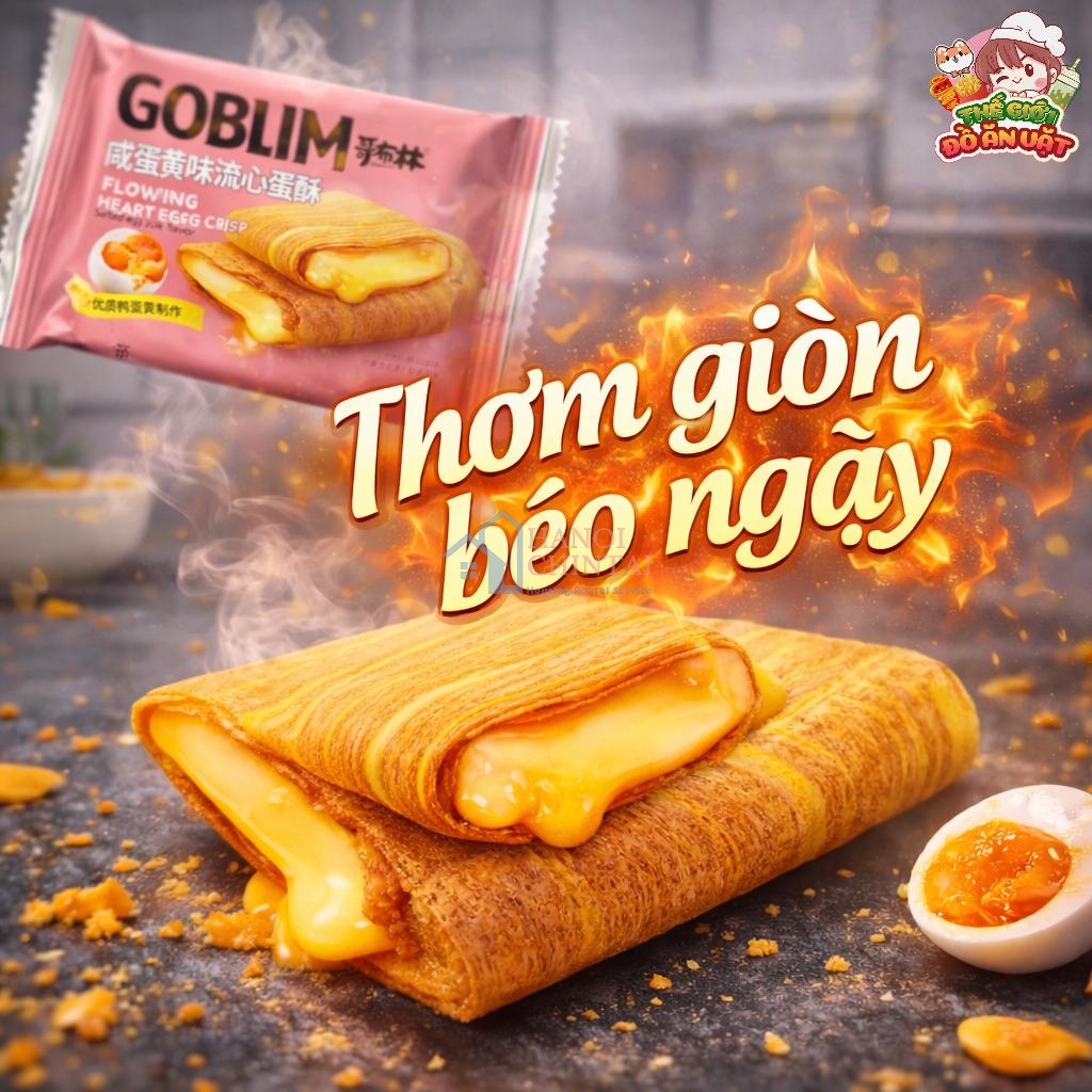 Bánh trứng - vị trứng muối Goblim 26g
