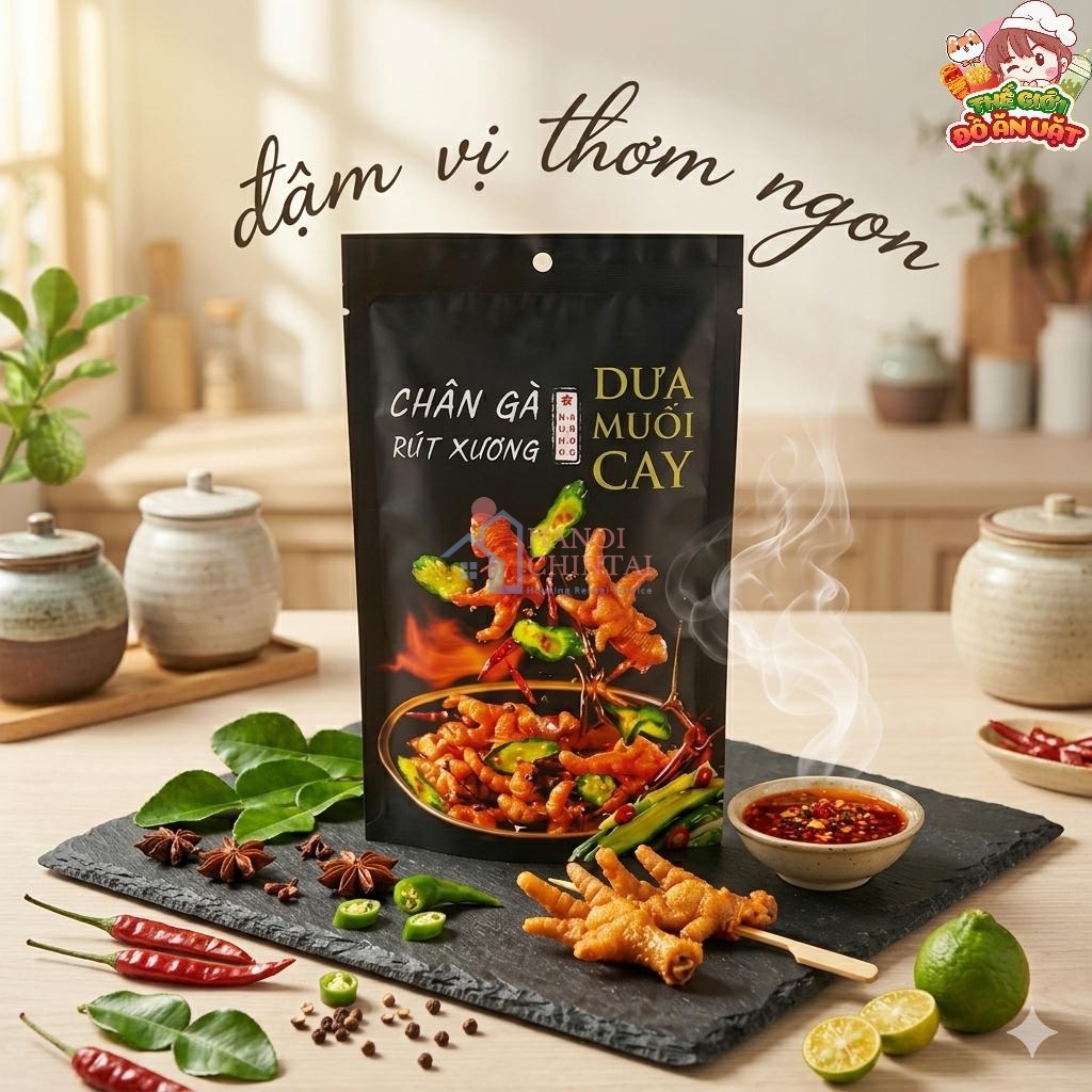 Chân gà rút xương Hồng Kông Dưa muối cay 60g