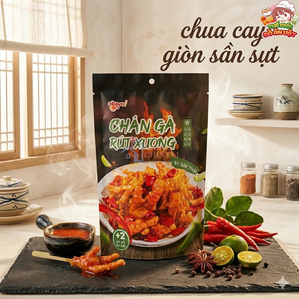 Chân gà rút xương Hồng Kông - Vị sốt thái 60g