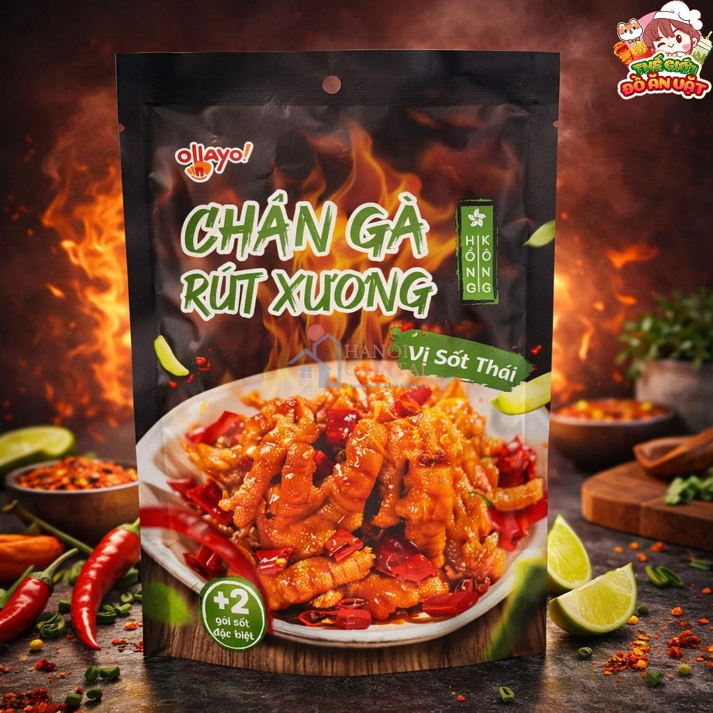 Chân gà rút xương Hồng Kông - Vị sốt thái 60g