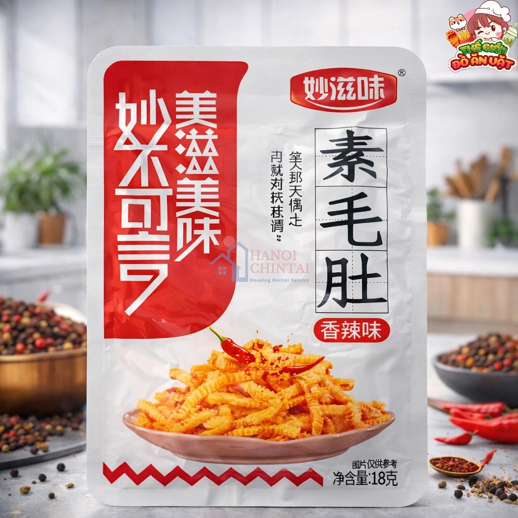 Sách bò chay vị cay 18g