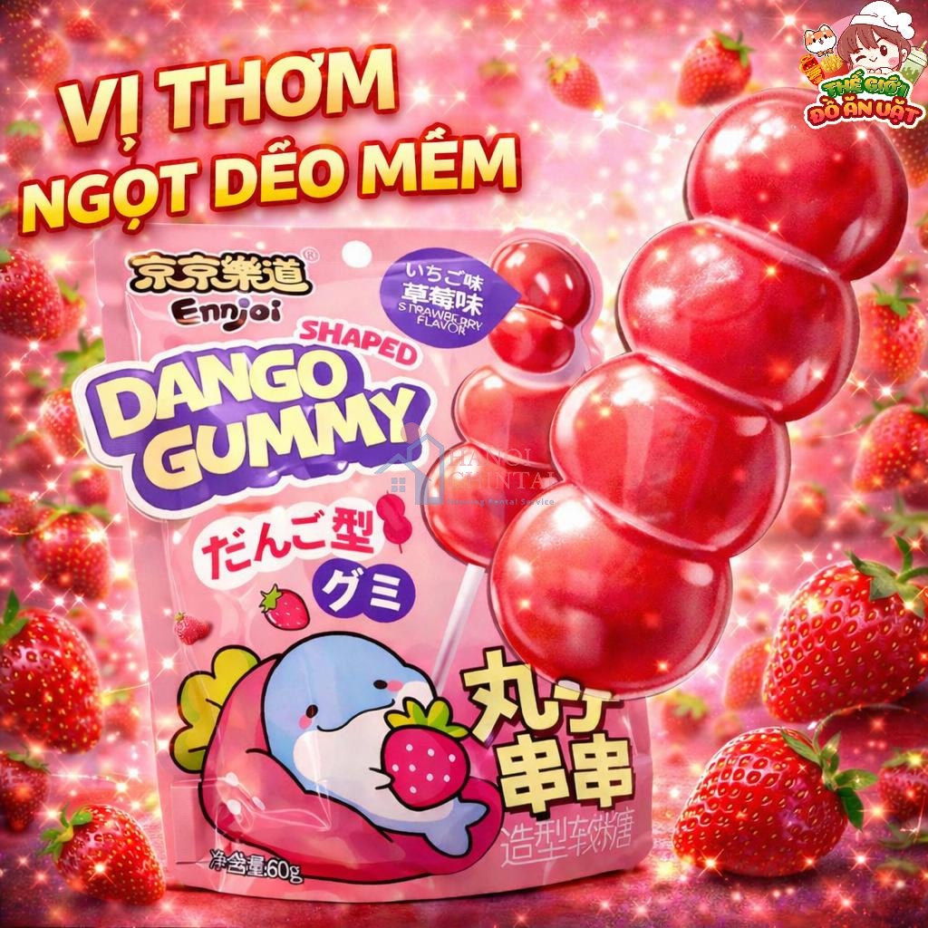 Kẹo hồ lô Hương dâu tây