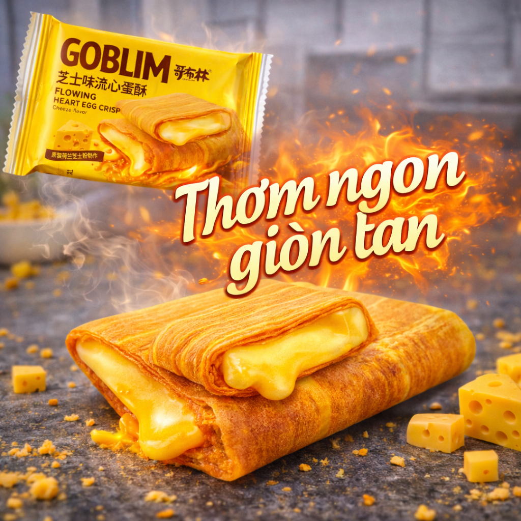 Bánh trứng - vị phô mai Goblim 26g