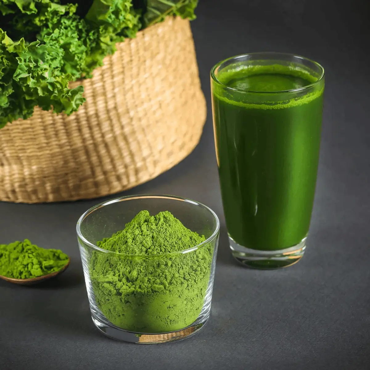 Bột cải xoăn kale, đặc sản Bột Lá x Langfarm