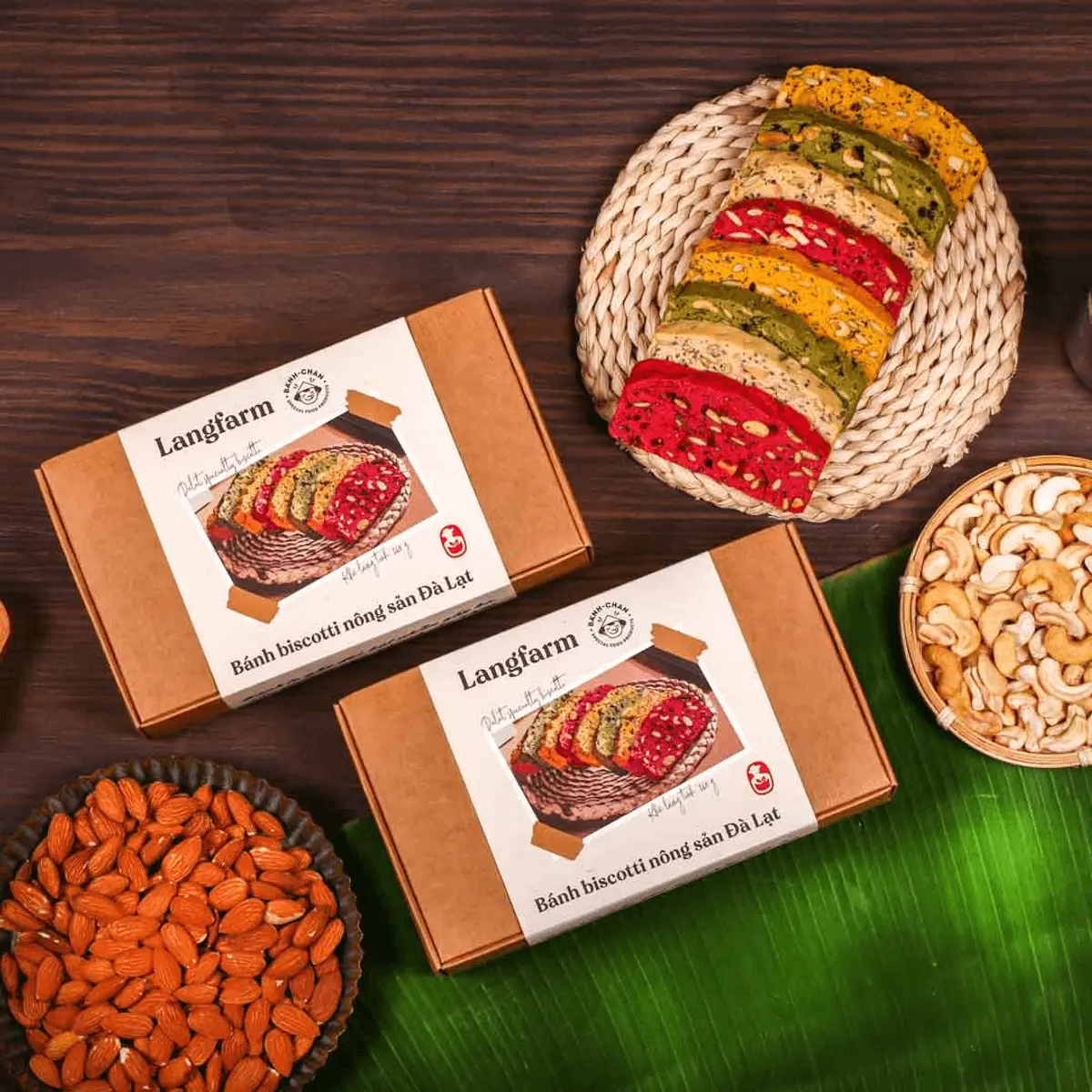 Bánh biscotti nông sản Đà Lạt, đặc sản Langfarm