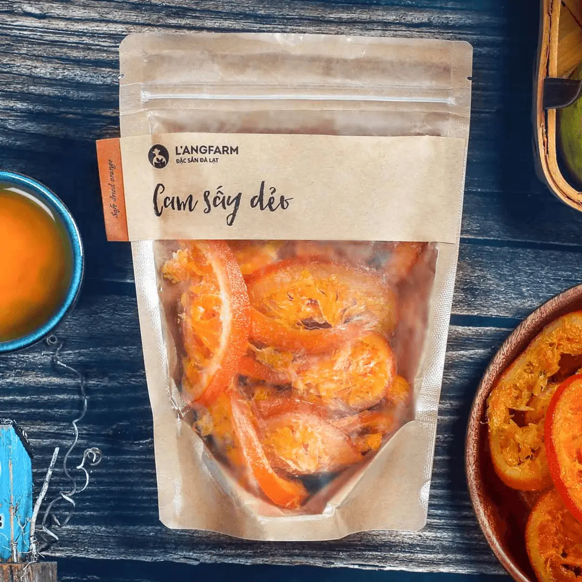 Cam sấy dẻo, đặc sản Langfarm