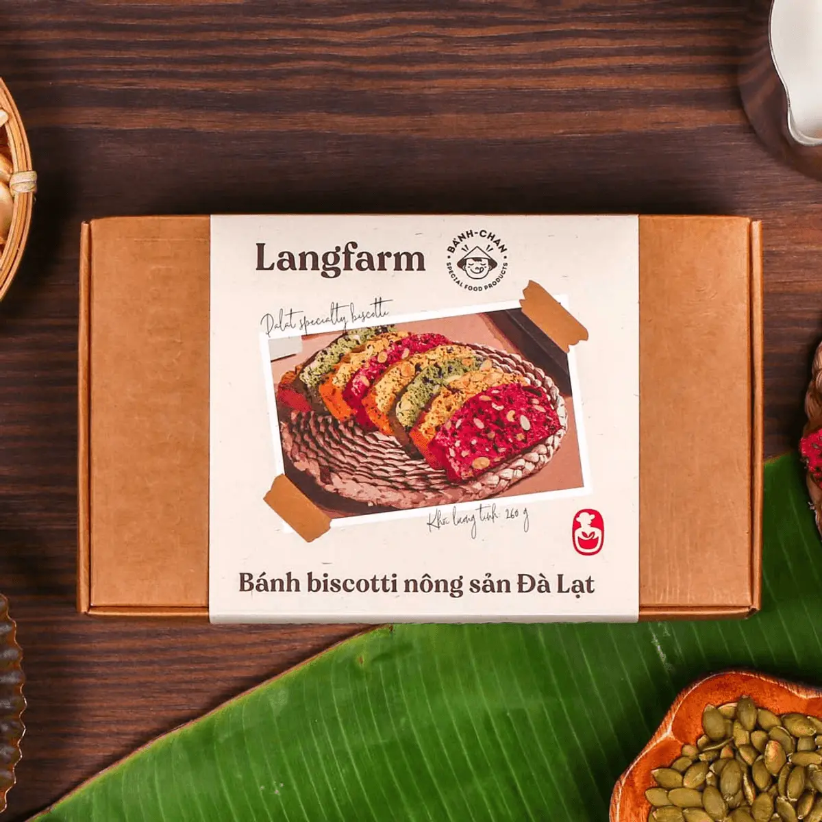 Bánh biscotti nông sản Đà Lạt, đặc sản Langfarm
