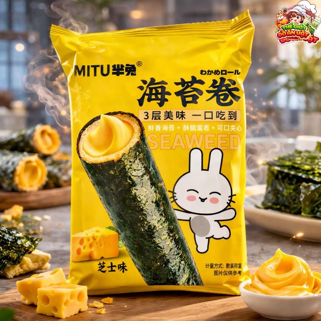 Bánh rong biển cuộn - Vị phô mai 42g