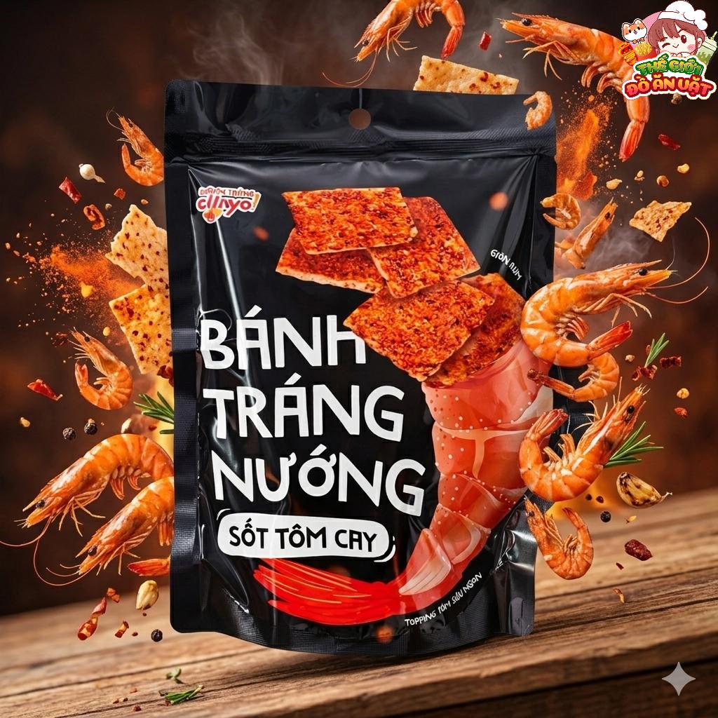 Bánh tráng nướng sốt tôm cay 40g