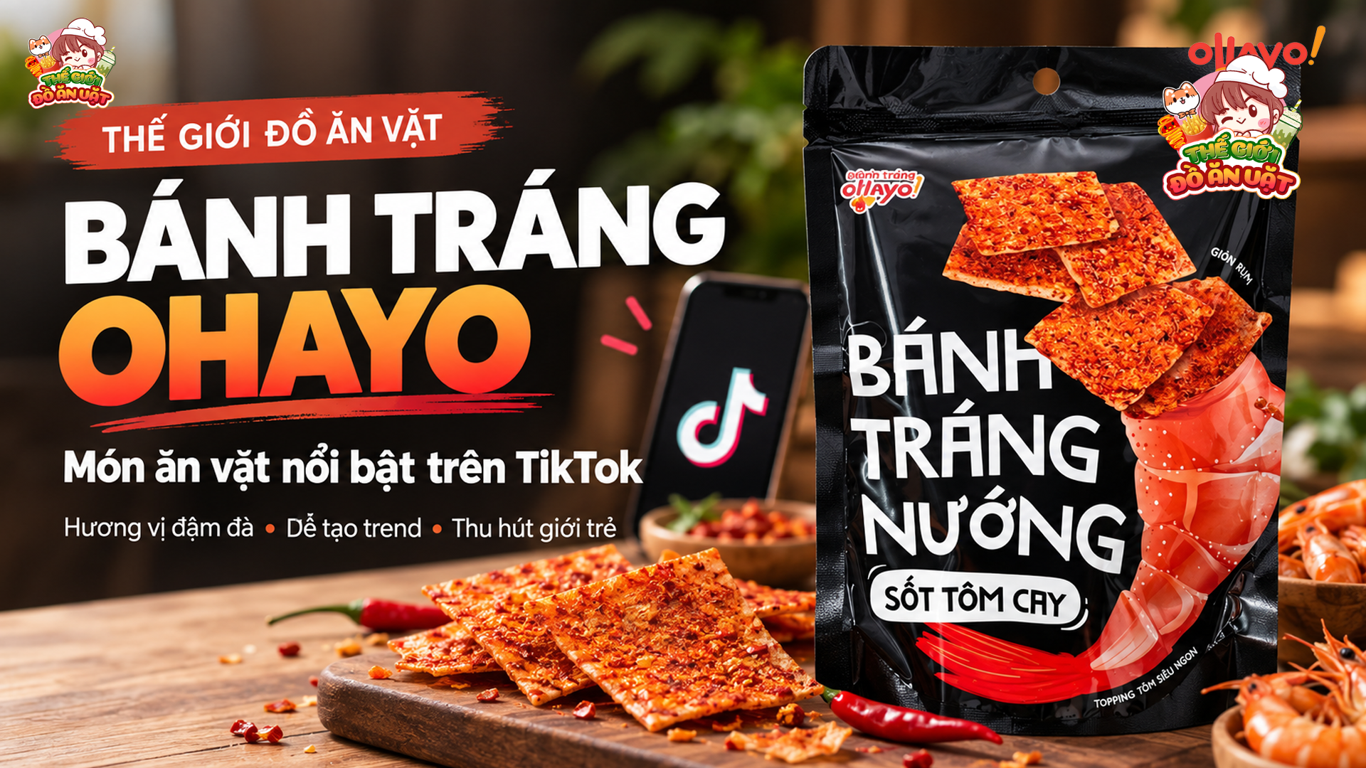 B&aacute;nh tr&aacute;ng Ohayo xu hướng đồ ăn vặt hot trend
