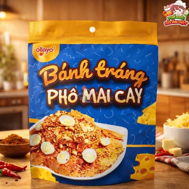 Bánh tráng phô mai cay 40g