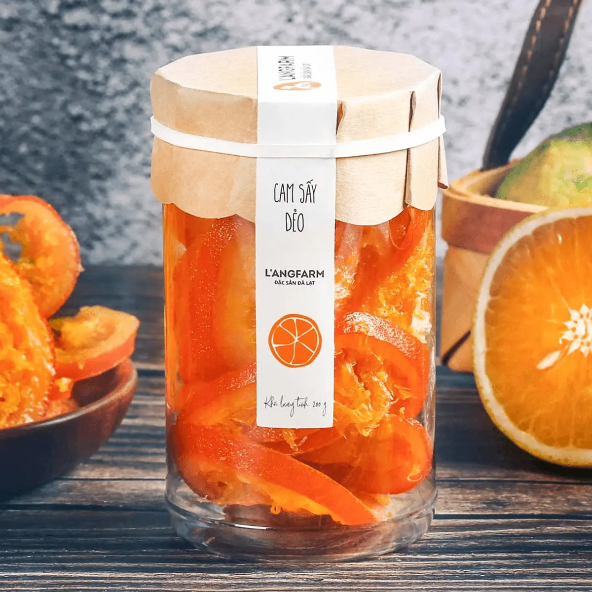 Cam sấy dẻo, đặc sản Langfarm