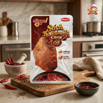 Sách bò nhúng lẩu chay vị cay 18g